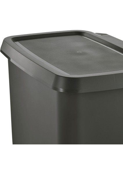 Çöp Kutusu, Koyu Gri, 50 Lt, Knöckla