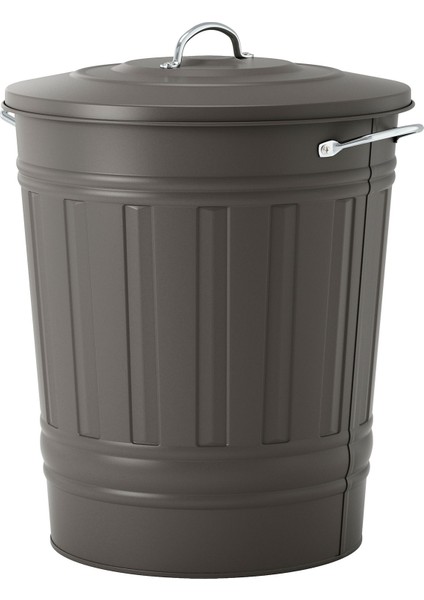 Çöp Kutusu, Gri, 40 Lt, Knodd