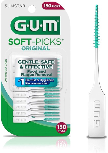 Gum Soft Picks Diş Arası Temizleme Arayüz Fırçası Kürdan 150 Adet