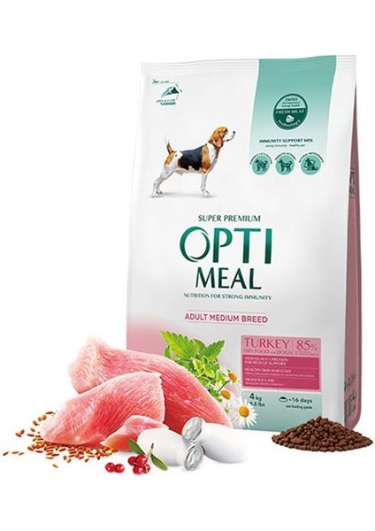 Hindi Etli Orta Irk Yetişkin Köpek Maması 4kg