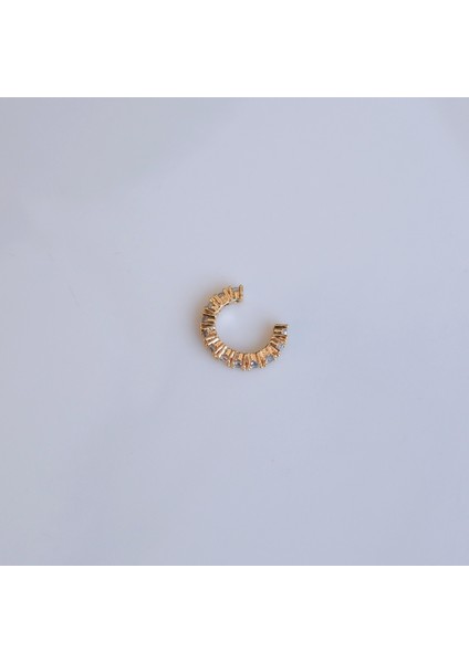 Ince Taşlı Earcuff Taşlı Sıkıştırma Kıkırdak Küpesi fiyatları