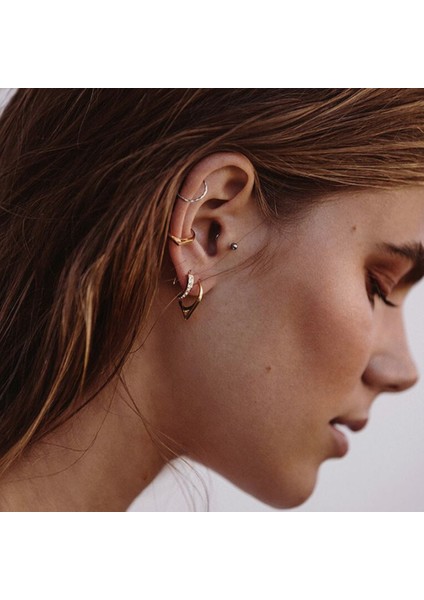 Cerrahi Çelik Top Piercing Tragus Helix Lob Conch Kııkırdak 6 mm Silver Renk