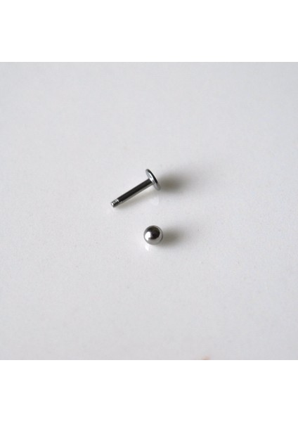 Cerrahi Çelik Top Piercing Tragus Helix Lob Conch Kııkırdak 6 mm Silver Renk