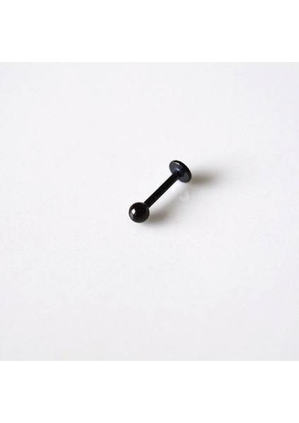 Cerrahi Çelik Top Piercing Tragus Helix Lob Conch Kııkırdak 8 mm Siyah Renk