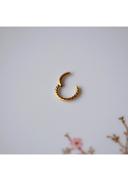 Cerrahi Çelik Gold Burgu Tragus Helix Piercing Kıkırdak fırsatları