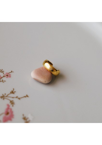 Gold Bombeli Düz Earcuff Sıkıştırma Kıkırdak Küpe fırsatları