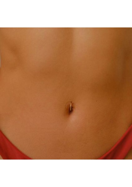 316 L Çelik Küçük Düz Halka Göbek Piercingi 8 mm modelleri