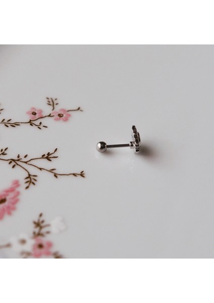 Güneş Model Helix Piercing Kıkırdak Cerrahi Çelik Gümüş Renk fırsatları