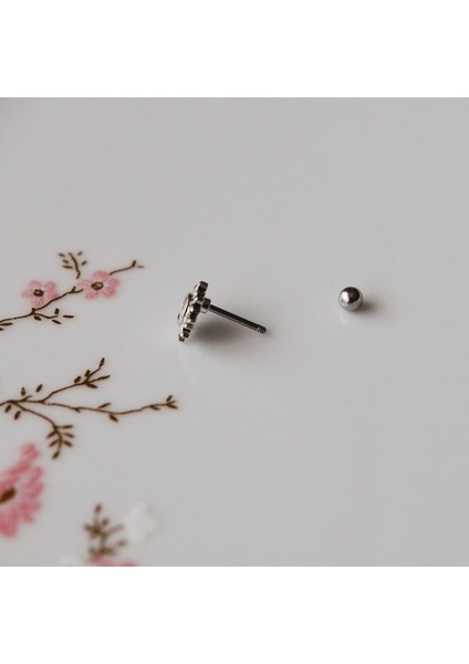 Güneş Model Helix Piercing Kıkırdak Cerrahi Çelik Gümüş Renk indirimleri