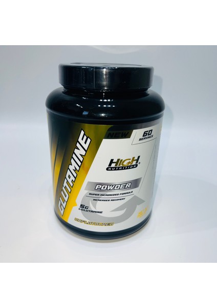 Nutrition Glutamin Glutamine 300 Gr - Aromasız - 60 Servis - 1 Serviste 5000mg + Shaker