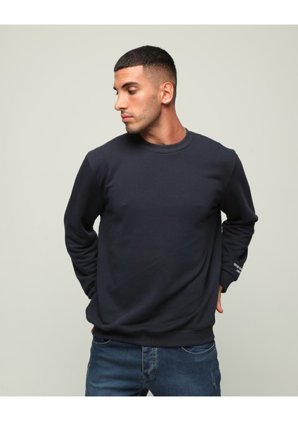 Erkek Regular Fit Uzun Kollu Bisiklet Yaka Sweatshirt