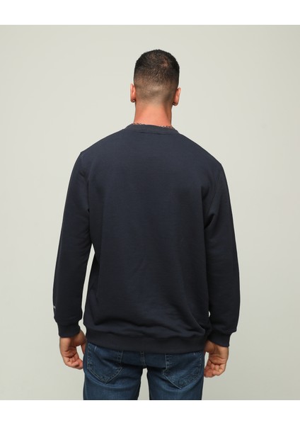 Erkek Regular Fit Uzun Kollu Bisiklet Yaka Sweatshirt
