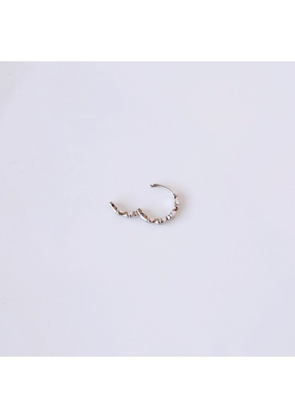 Silver Renk Cerrahi Çelik Ince Halka Tragus Piercing Helix Lob Kıkırdak fiyatları