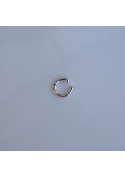 Günlük Kullanım Düz Silver Earcuff Sıkıştırmalı Kıkırdak Küpesi modelleri