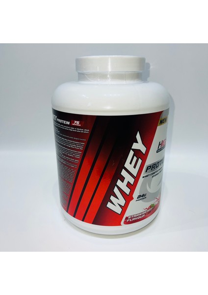 Whey Protein Tozu 2280 gr Çilek Aromalı Protein Tozu 24 Gram Protein Kas Güç