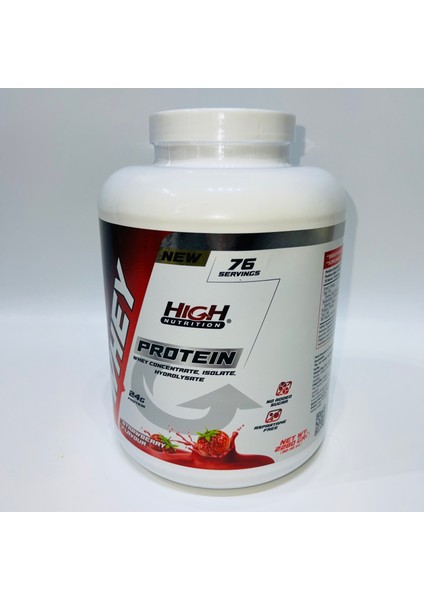 Whey Protein Tozu 2280 gr Çilek Aromalı Protein Tozu 24 Gram Protein Kas Güç