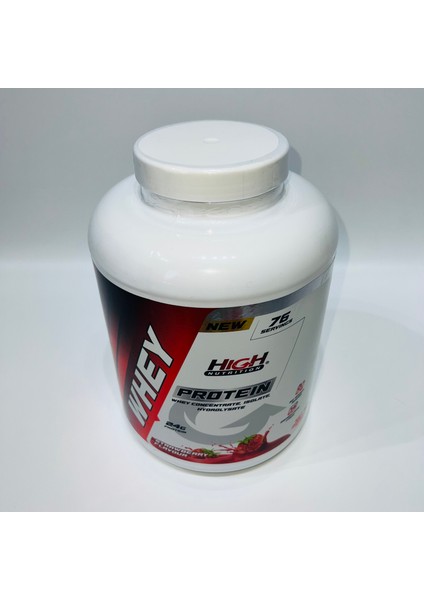 Whey Protein Tozu 2280 gr Çilek Aromalı Protein Tozu 24 Gram Protein Kas Güç