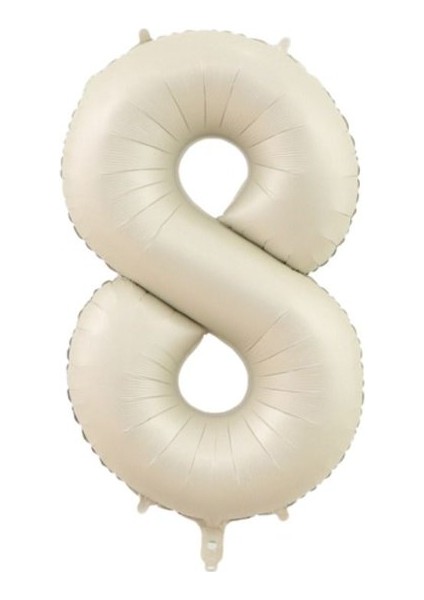 8 Rakam Krem Folyo Balon 80 cm