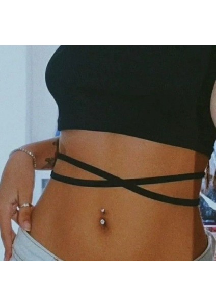Cerrahi Çelik Küçük Taşlı Göbek Piercingi Silver Renk Minimal Ürün