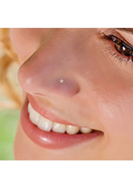 Cerrahi Çelik Gold Renk Çelik Yıldızlı Burun Piercing Yıldızlı Hızma