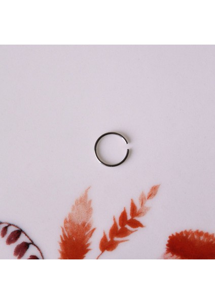Cerrahi Çelik 10 mm Silver Renk Çelik Halka Burun Piercing Halka Hızma fiyatları