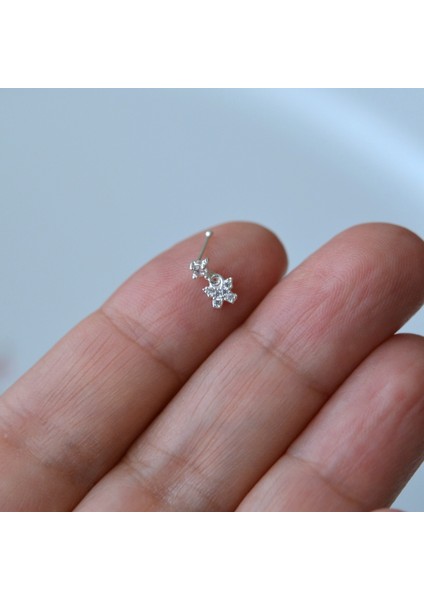925 Ayar Gümüş Kelebek Sallantılı Hızma Kelebekli Burun Hızma Piercing fiyatları