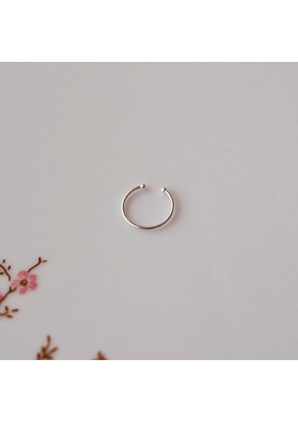 925 Ayar Gümüş Sıkıştırmalı Halka Hızma Delik Gerektirmeyen Hızma Fake Piercing indirimleri