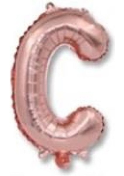 C Harf Rose Gold Folyo Balon 40 Inc 100 cm