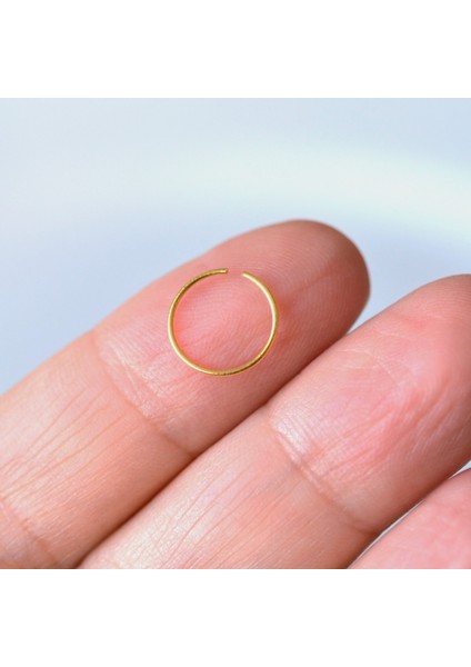 Gold Renk 925 Ayar Gümüş Düz Halka Hızma fiyatları