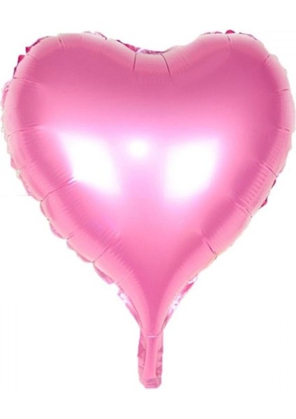 Kalp Pembe 18 Inç Folyo Balon
