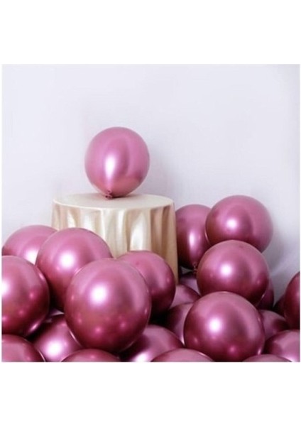 Krom Pembe Balon 10 Inç