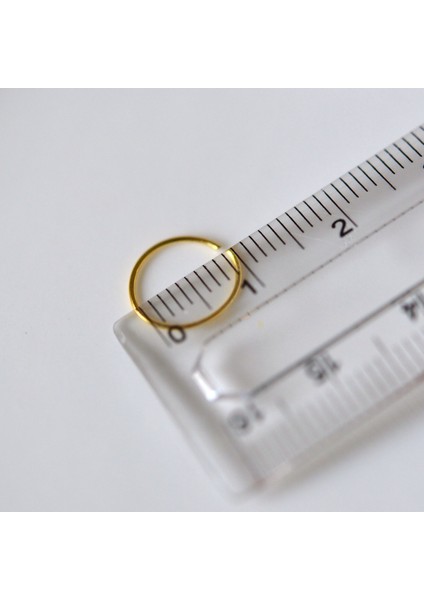 925 Ayar Gümüş Halka Hızma Burun Piercing 10 mm Gold fırsatları