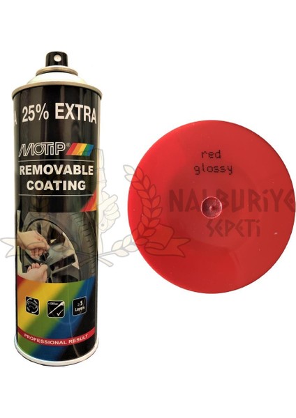 Soyulabilir Sıvı Kauçuk Plastidip Plastik Sprey Boya Kırmızı 500 ml - 04309