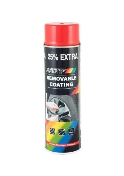 Soyulabilir Sıvı Kauçuk Plastidip Plastik Sprey Boya Kırmızı 500 ml - 04309