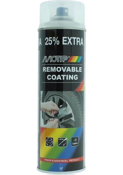 Soyulabilir Sıvı Kauçuk Plastidip Plastik Sprey Şeffaf Vernik 500 ml - 04307 fiyatları