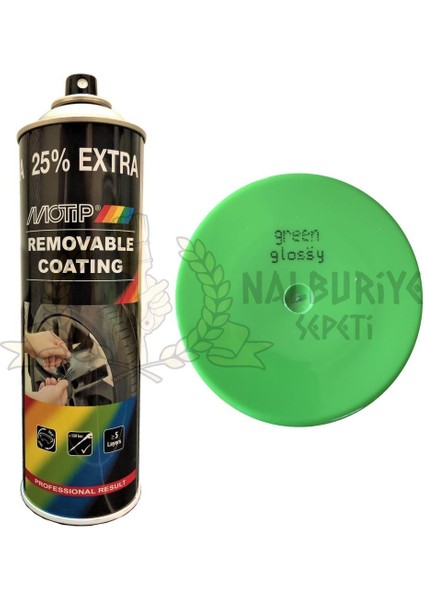 Soyulabilir Sıvı Kauçuk Plastidip Plastik Sprey Boya Yeşil 500 ml - 04305