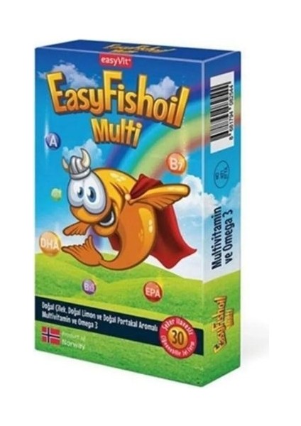 EasyFishoil Multi 30 Çiğnenebilir Jel Tablet