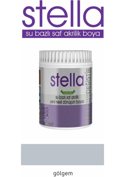 Su Bazlı Saf Akrilik Boya Gölgem 1 Lt.