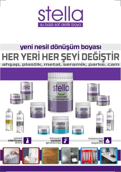 Su Bazlı Saf Akrilik Boya Kum Beji 1 Lt.