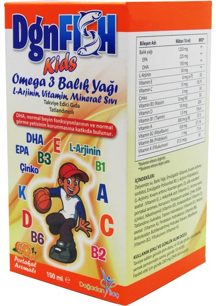 Dgn Fish Kids Omega 3 Balık Yağı fırsatları
