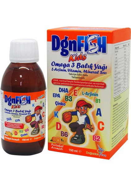 Dgn Fish Kids Omega 3 Balık Yağı