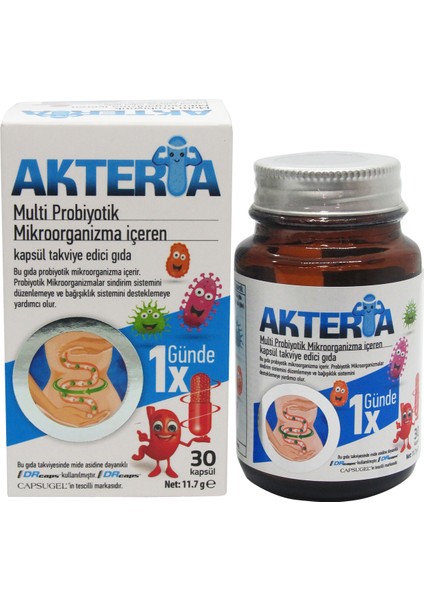 Akteria Multi Probiyotik 30 Kapsül