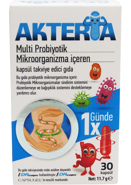 Akteria Multi Probiyotik 30 Kapsül