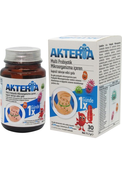 Akteria Multi Probiyotik 30 Kapsül
