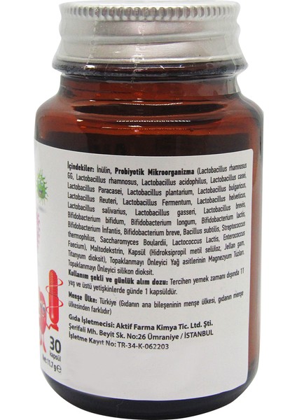 Akteria Multi Probiyotik 30 Kapsül
