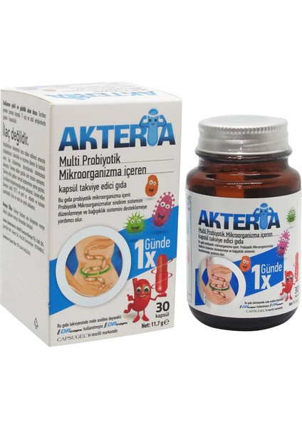 Akteria Multi Probiyotik 30 Kapsül