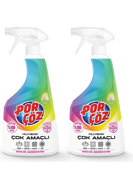 Hijyenik Çok Amaçlı Sprey Marsilya Sabunu Kokulu 2'li (2X750 ml ) Porçöz