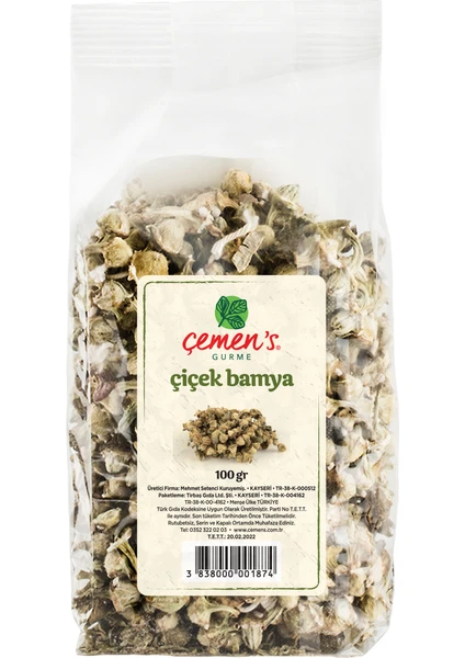 Çemen’s Kuru Bamya 100 gr