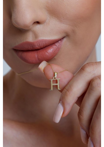 Altın Sade H Harfi Kolye indirimleri