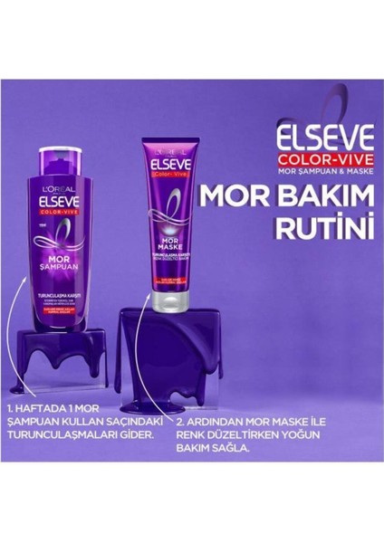 Elseve Mor Şampuan 200 ml x 2 Adet